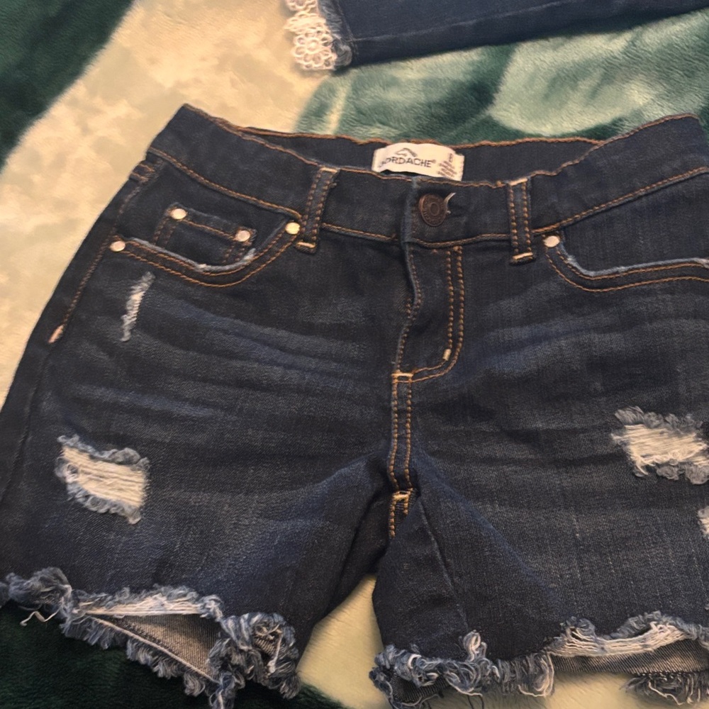 Jordache Kids Denim Shorts - Dark Blue